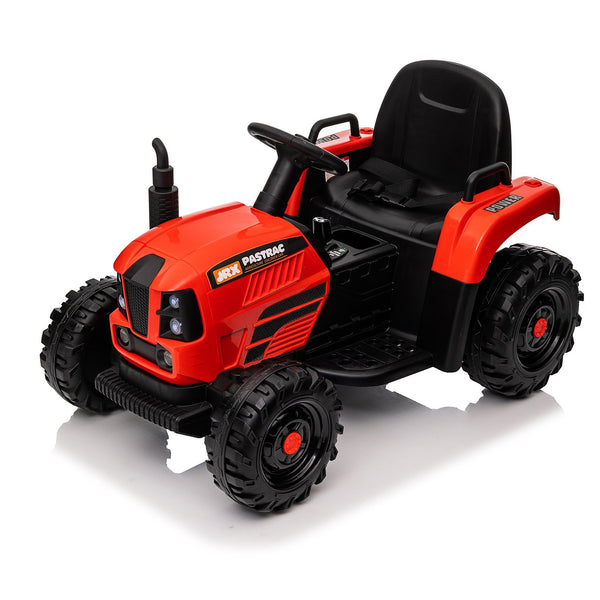 English Elm Ride on Electric Tractor Toy with Trailer 24v 400w Dual Motors Remote Control Led Red W1578P194696