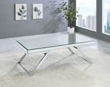 English Elm Steve Silver - Alfresco - Mirrored Coffee Table - Silver