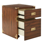 OSP Home Furnishings Wellington 2 Drawer File Cabinet Toasted Wheat