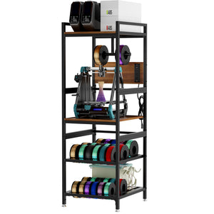 English Elm 3d Printer Open Frame Workstation Heavy Steel Build with Spool Holder and Power Panel W3190P395815