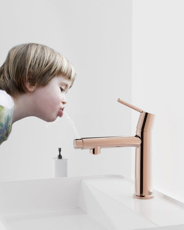 English Elm Rose Rose Gold Single-Handle Bathroom Faucet Deck Mount for Vanity RV Modern 1.5 GPM Zinc Alloy Finish T3177P289657