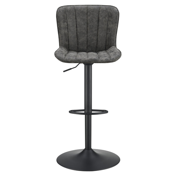 OSP Home Furnishings Kirkdale Height Adj Stool  - Set of 2 Charcoal