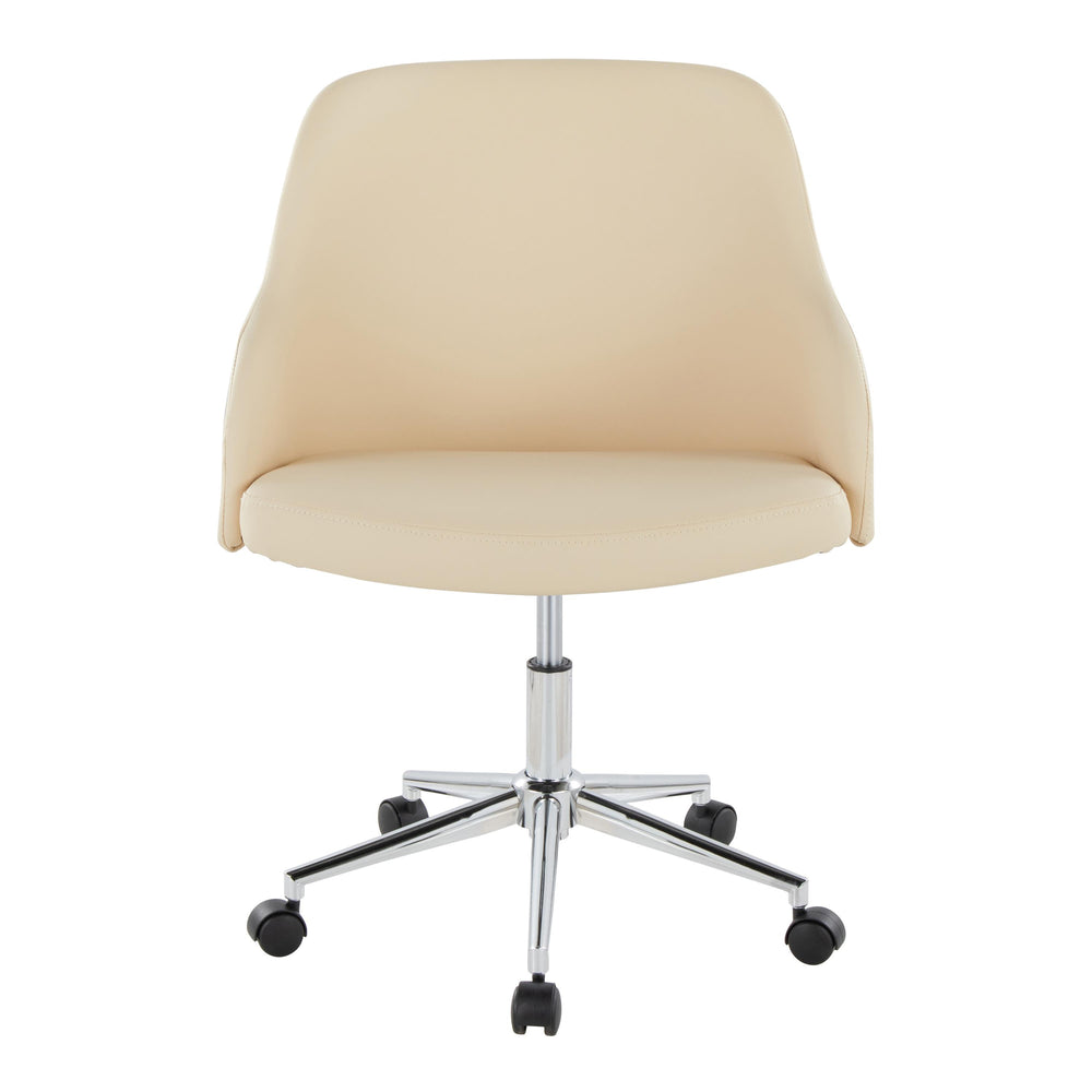 English Elm Task Chair with Chrome Five Star Base Grey Fabric Seat for Modern Home Office Use Chrome,Cream,Walnut B202P474174