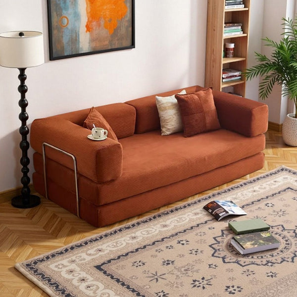 English Elm 2-In-1 Convertible Modular Sofa Bed - Memory Foam Comfort, No Assembly, Space-Saving Design For Any Room P2 W3653P355615-GIGA