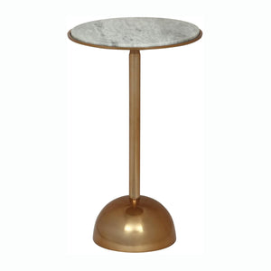 English Elm Christopher Knight Home® - Modern Aluminum Accent Table with Marble Top, Antique Brass Finish, Lightweight Rust-Resistant Glam Accent (18" x18") 67035.00
