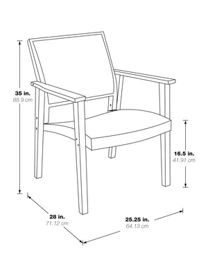 OSP Home Furnishings Lavine Cane Armchair Rustic Natural
