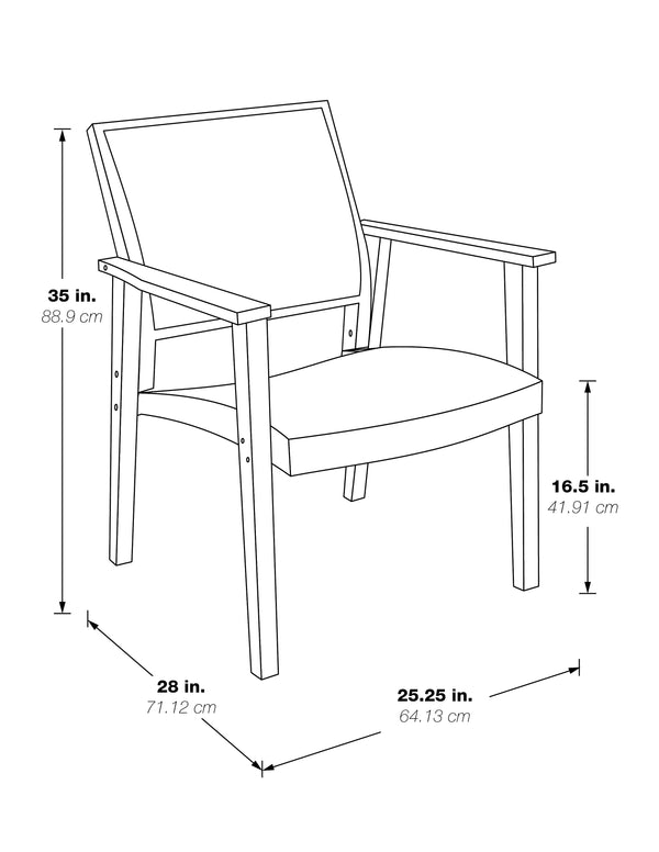 OSP Home Furnishings Lavine Cane Armchair Rustic Natural