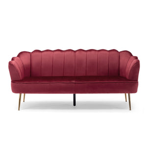 English Elm Christopher Knight Home® - 3 Seater Sofa - Modern Glam Velvet Couch With Gold Legs For Stylish Comfort In Any Living Space 70395.00ABERR_70395.00BBERR