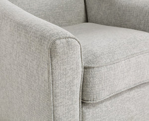 OSP Home Furnishings Cassie Swivel Arm Chair Emmons Azure