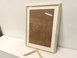 English Elm 18x24 Solid Wood Picture Frame with Replaceable Canvas, Acrylic Glass, Sturdy Backboard for Elegant Wall Decor White T3976P383243