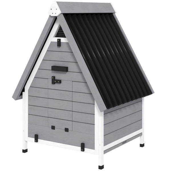 English Elm Pet Fir Wood Outdoor Chicken Coop Elevated Base Lockable Ramp All Weather Small Flock T3971P455204