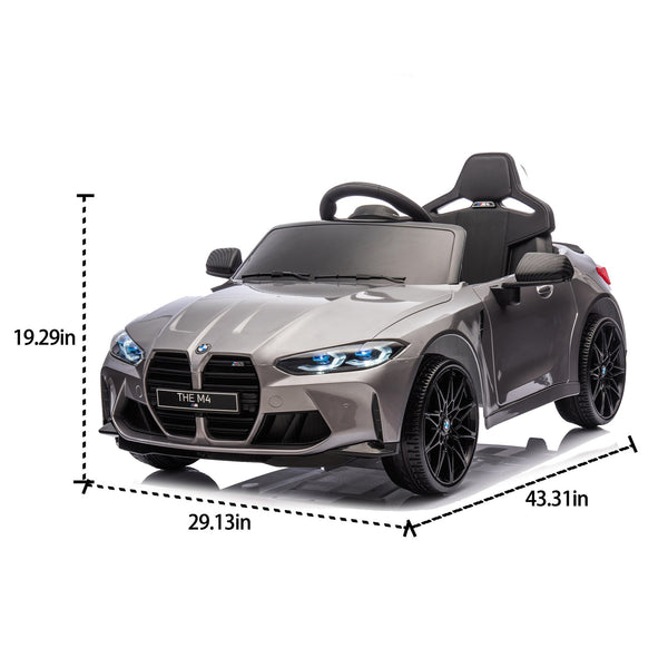 English Elm Bmw M4 Licensed 24v Kids Ride on Car with Remote Control Dual Motors and Led Lights W1578P342138