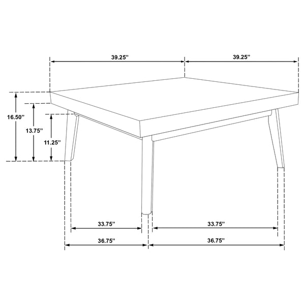 English Elm Hayward Mid-Century Walnut Square Coffee Table with Parquet Veneer Top, Stylish Low Profile (98) B062P299984