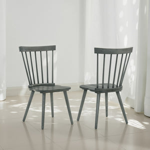 English Elm [Set Of 2] Rustic Farmhouse Dining Chairs - Solid Wood Side Chairs For Stylish Kitchen & Dining Use W2537P211108-GIGA