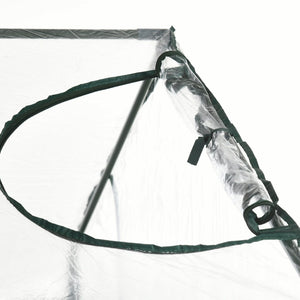 English Elm Outsunny 6' X 3' X 5' Walk-In Greenhouse With Pvc Cover, Zippered Door, Steel Frame For Year-Round Growth W2225P174456-GIGA