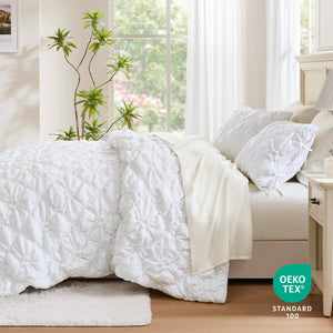 English Elm 3PCS King Comforter Set with Plush Microfiber Fill, Oversized 102"x88" Comforter and Shams White 16.93 L x 12.99 W x 7.87 H B035P366530