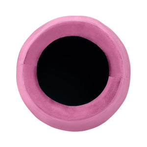 Crestview Collection Modern Velvet Ottoman: Stylish Mushroom-inspired Accent With Hidden Storage For Chic Living Spaces Pink Solid Wood Evfzr3907hpnk