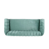 Christopher Knight Home® - Noble House - Richland Modern Glam Velvet Channel Stitch 3 Seater Sofa