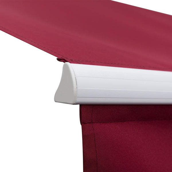 English Elm Outsunny 12' X 8' Retractable Awning - Stylish Sun Shade With Uv Protection, Manual Crank & Durable Frame W2225P174243-GIGA