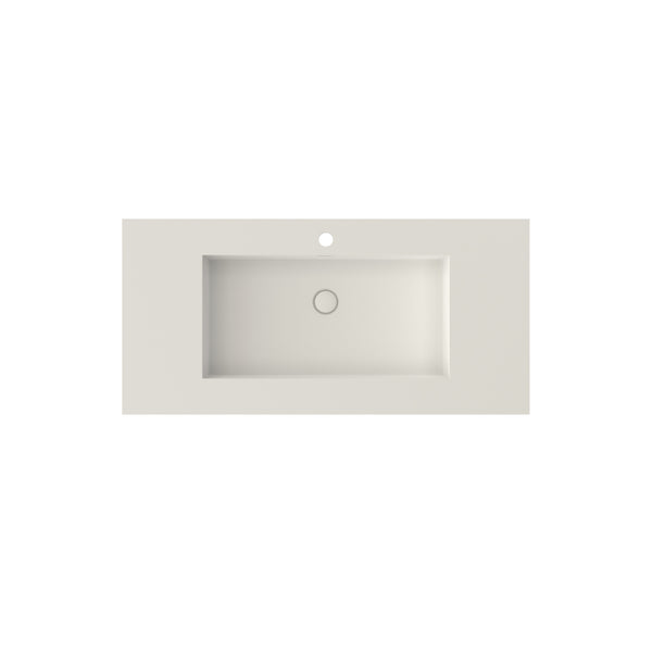 English Elm Stone Resin Vessel Basin Sink Sculptural Countertop Design for Modern Bathrooms T3785P355782