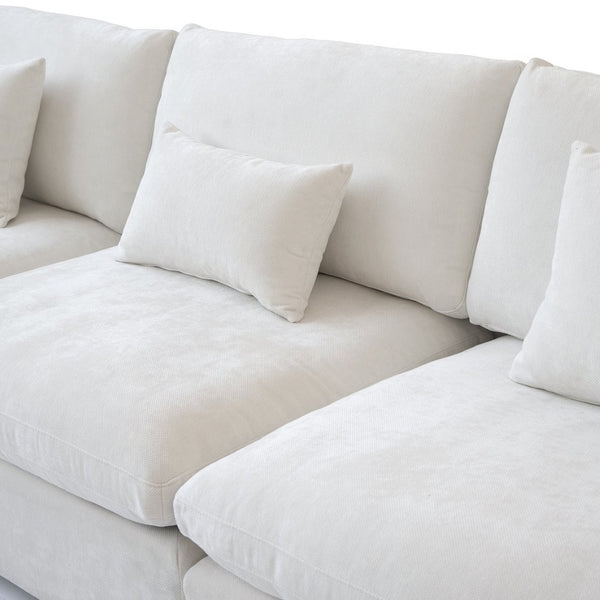 English Elm Sky Cloud Slope Sectional Sofa – Modular Linen L-Shaped Design With Washable Covers & Comfort B341S00029-GIGA