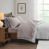 True North by Sleep Philosophy Micro Fleece Casual Sheet Set SHET20-842 Grey Diamond