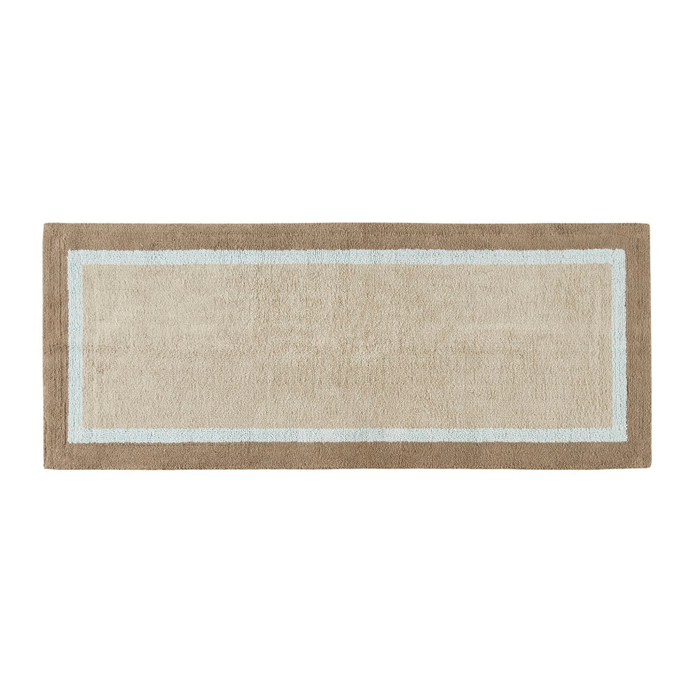 JLA Home Madison Park - Cotton Plush Tufted Bath Rug with Skid-Resistant Backing, Machine Washable, Soft Absorbent Luxury Blue MP72-5075