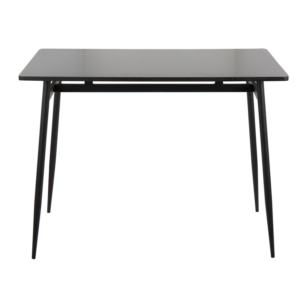 English Elm Marcel Contemporary Counter Table - Sleek Black Metal & Wood Design For Stylish Dining & Entertaining B202P223371