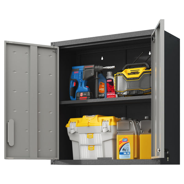 English Elm Heavy Duty Wall Mounted Steel Cabinet Locking Lift Door Garage Workshop Storage T2398P236567