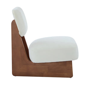 English Elm [set of 2] Beige Polyester Barrel Lounge Chairs with Black Wood Base for Living Room Beige,Walnut N767P373046W