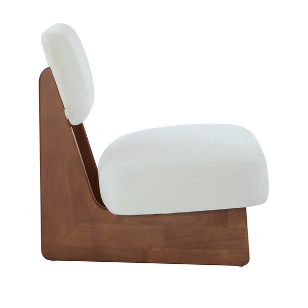 English Elm [set of 2] Beige Polyester Barrel Lounge Chairs with Black Wood Base for Living Room Beige,Walnut N767P373046W