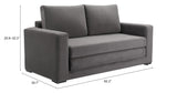 Jide Sleeper Sofa Gray 110292 Zuo Modern