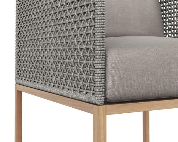 Sunpan Crete Outdoor Counter Stool – Stylish, Durable Design with Eco-Friendly Features for Dining Spaces Natural / Palazzo Taupe