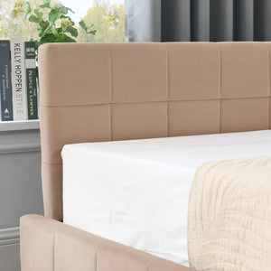 English Elm Full Size Upholstered Tufted Bed Frame - Stylish Velvet Sofa Bed With Storage, Pink Elegance W487S00305