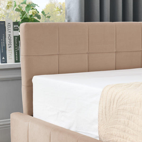 English Elm Full Size Upholstered Tufted Bed Frame - Stylish Velvet Sofa Bed With Storage, Pink Elegance W487S00305