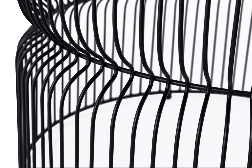 English Elm CT901 Modern 30" Round Coffee Table with Tinted Tempered Glass Top and Sturdy Metal Base, Black Elegant Finish B009P306196