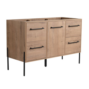 English Elm 48" Freestanding Bathroom Vanity with Soft Close Door 4 Drawers Plywood Build W999P405132