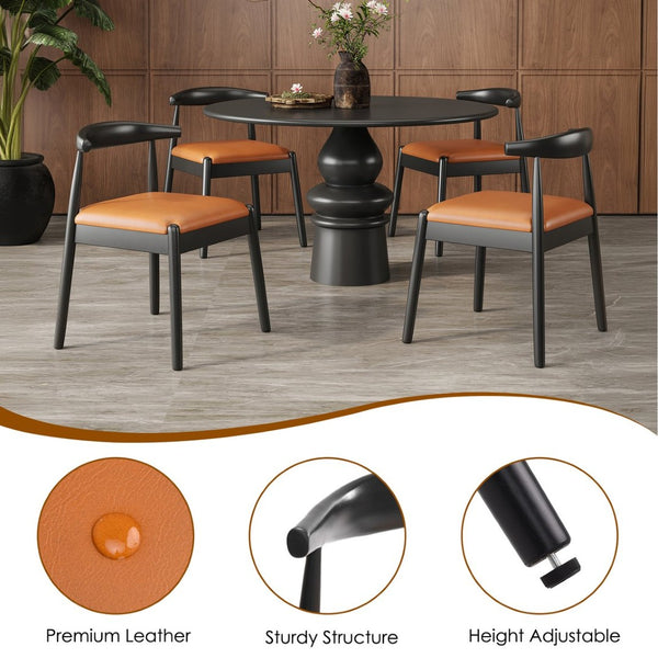 English Elm Weave Dining Chairs Set Of 2 - Handwoven Seat & Solid Oak Frame For Timeless Mid-Century Style T3623P371950-GIGA