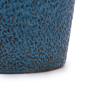 English Elm 3 Pieces Ceramic Flowerpot Set - Handcrafted Antique Blue Planters For Indoor & Outdoor Decor W3273P321470