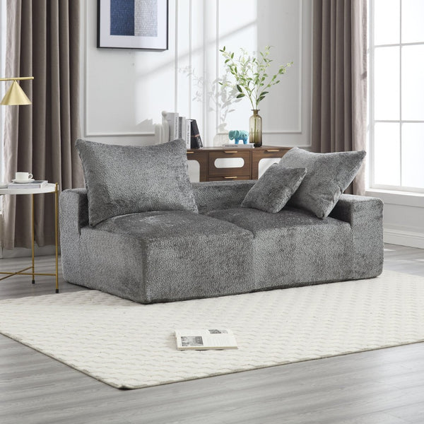 English Elm United Two-Person Sofa - Soft Chenille Upholstery, Versatile Comfort For Lounging & Work Spaces W1568P222615-GIGA