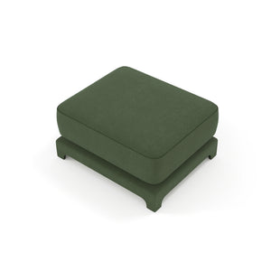 English Elm 30 Tufted Chenille Ottoman Compact Footrest Extra Seating Living Room Accent W714P297590