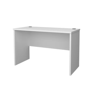 English Elm White Modern Minimalist Desk with Ample Storage and Built-In Cable Management for Clutter-Free Workspaces B062P290270