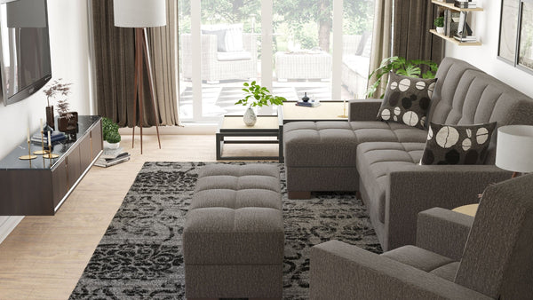 English Elm Primenest Nimbusflow Convertible Chaise Lounge With Storage – Stylish Upholstered Sleeper Sofa B030P303540-GIGA