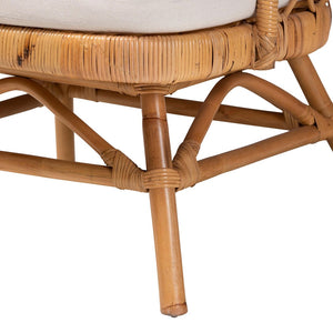 English Elm Modern Natural Rattan Accent Chair Woven Openwork Frame for Bohemian Living Spaces B2750P420415