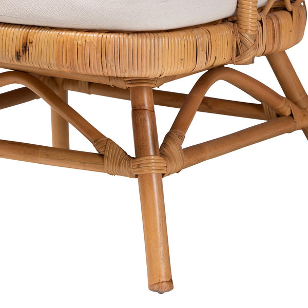 English Elm Modern Natural Rattan Accent Chair Woven Openwork Frame for Bohemian Living Spaces B2750P420415