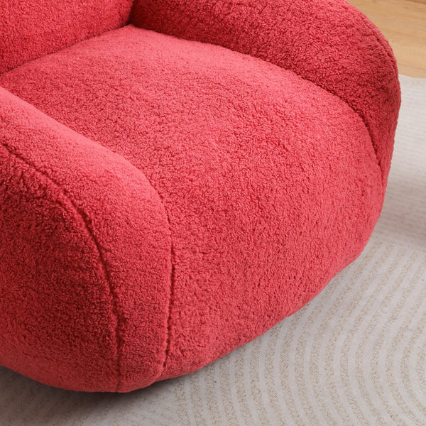 English Elm Bean Bag Chair - Oversized Memory Foam Sofa With Plush Teddy Cover For Ultimate Comfort & Style W2200P247797