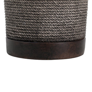 English Elm Outdoor Mgo Speckled Pedestal Side Table Retro Bohemian Accent for Patio or Living Room N765P382584B