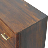 English Elm Solid Wood Chestnut T-Bar Chest