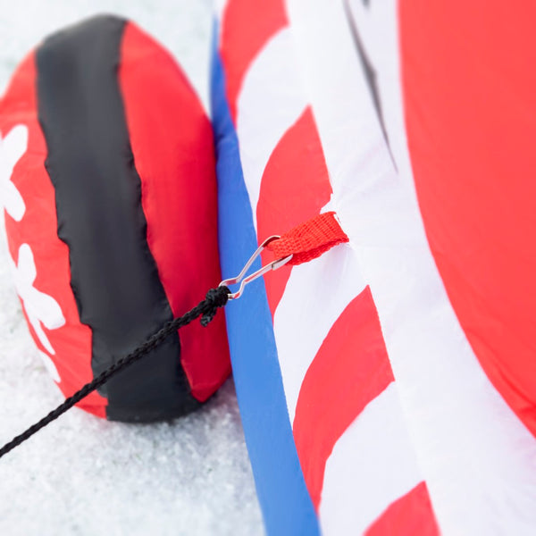 English Elm Outsunny 8Ft Inflatable Christmas Train With Santa, Snowman, Penguin & Gifts – Led Yard Decor! W2225P229102-GIGA