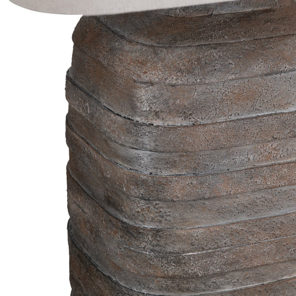 Crestview Collection 30.5"H Colton Resin Table Lamp With Oatmeal Shade - Stylish Multicolor Finish For Cozy Ambiance   Cvavp2074